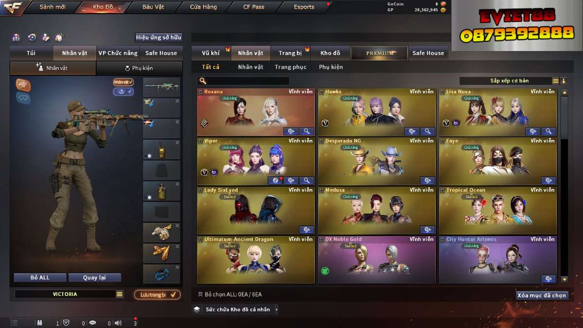 shop acc cf uy tin gia re